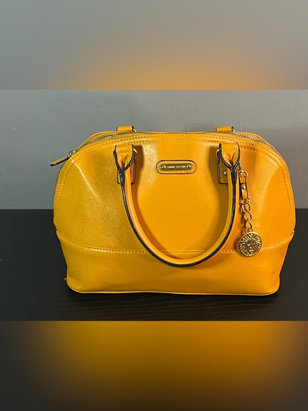 Anne Klein Yellow Dome Satchel